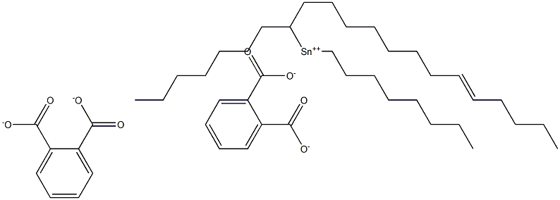 Bis[phthalic acid 1-(8-tridecenyl)]dioctyltin(IV) salt Struktur