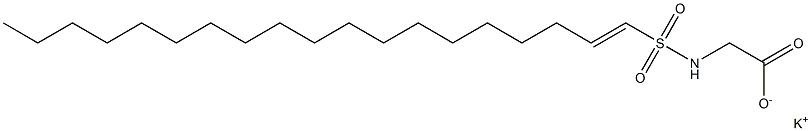 N-(1-Nonadecenylsulfonyl)glycine potassium salt Struktur