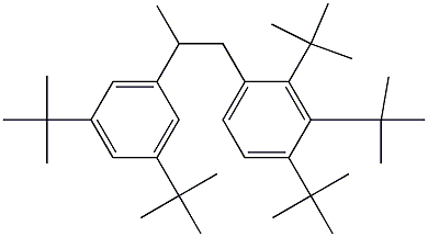 1-(2,3,4-Tri-tert-butylphenyl)-2-(3,5-di-tert-butylphenyl)propane Struktur