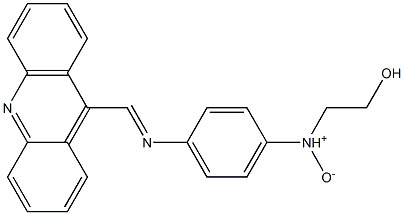 N-[4-[(2-Hydroxyethyl)amino]phenyl](acridin-9-yl)methanimine N-oxide Struktur