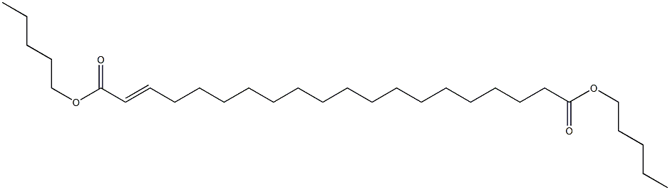 2-Icosenedioic acid dipentyl ester Struktur