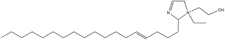 1-Ethyl-1-(2-hydroxyethyl)-2-(4-octadecenyl)-3-imidazoline-1-ium Struktur