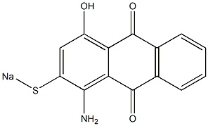 1-Amino-4-hydroxy-2-sodiothioanthraquinone Struktur