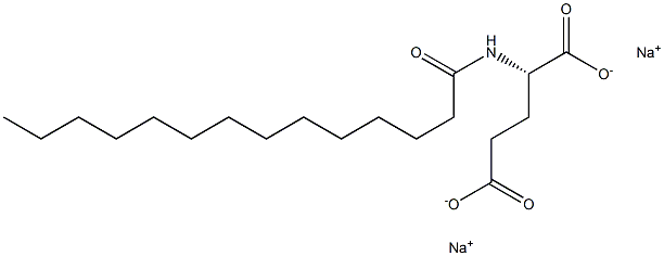 N-Tetradecanoylglutamic acid disodium salt Struktur