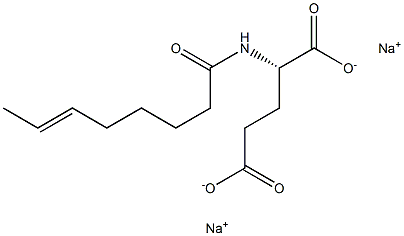 N-(6-Octenoyl)glutamic acid disodium salt Struktur