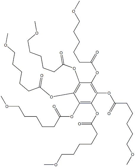 Benzenehexol hexakis(6-methoxyhexanoate) Struktur