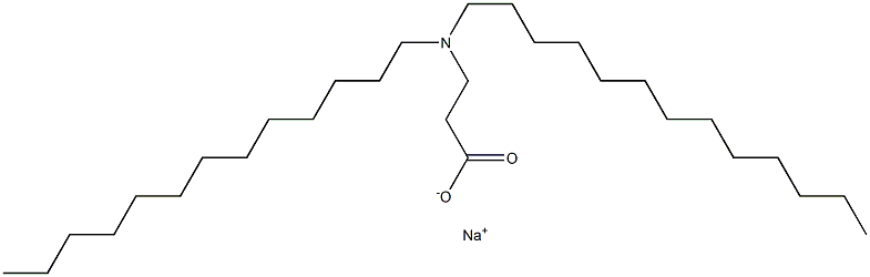 3-(Ditridecylamino)propanoic acid sodium salt Struktur