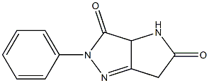 3,5-Dioxo-2-phenyl-2,3,3a,4,5,6-hexahydropyrrolo[3,2-c]pyrazole Struktur