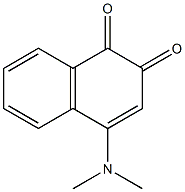 4-(Dimethylamino)-1,2-naphthoquinone Struktur