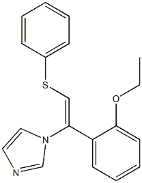 1-[(Z)-2-Phenylthio-1-(2-ethoxyphenyl)ethenyl]-1H-imidazole Struktur