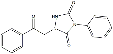 1-(2-Oxo-2-phenylethyl)-4-phenyl-1H-1,2,4-triazole-3,5(2H,4H)-dione Struktur