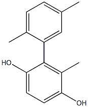 2-(2,5-Dimethylphenyl)-3-methylbenzene-1,4-diol Struktur