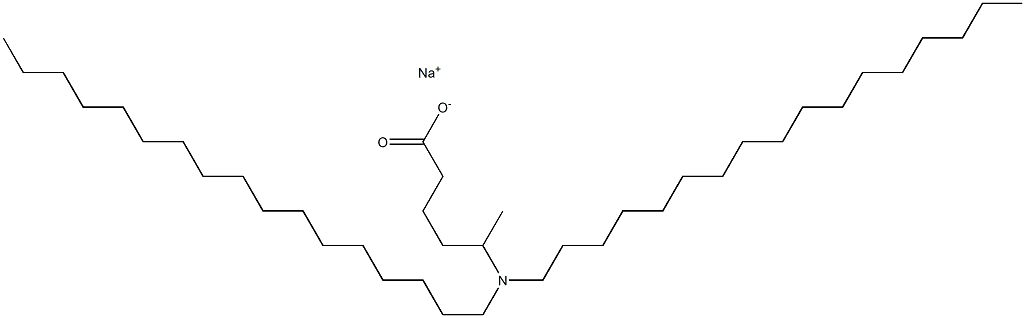 5-(Diheptadecylamino)hexanoic acid sodium salt Struktur