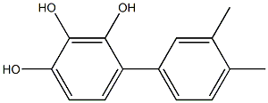 4-(3,4-Dimethylphenyl)-1,2,3-benzenetriol Struktur