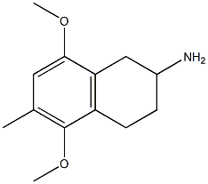 5,8-Dimethoxy-6-methyltetralin-2-amine Struktur