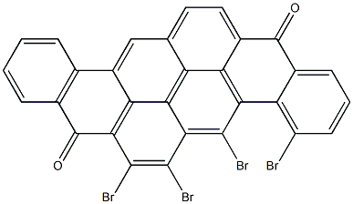 4,5,6,7-Tetrabromo-8,16-pyranthrenedione Struktur