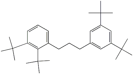 1-(2,3-Di-tert-butylphenyl)-3-(3,5-di-tert-butylphenyl)propane Struktur