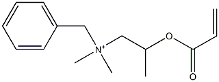 N,N-Dimethyl-N-[2-[(1-oxo-2-propenyl)oxy]propyl]benzenemethanaminium Struktur