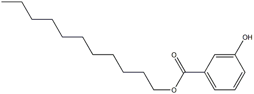 3-Hydroxybenzoic acid undecyl ester Struktur