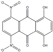 1,4-Dihydroxy-5,8-dinitroanthraquinone Struktur