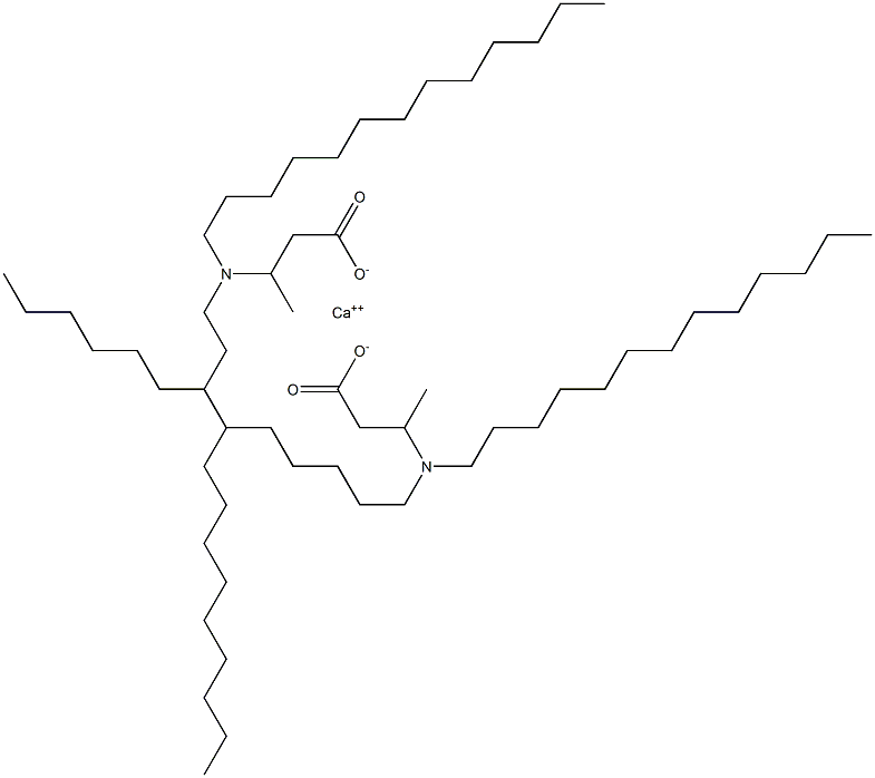 Bis[3-(ditridecylamino)butyric acid]calcium salt Struktur