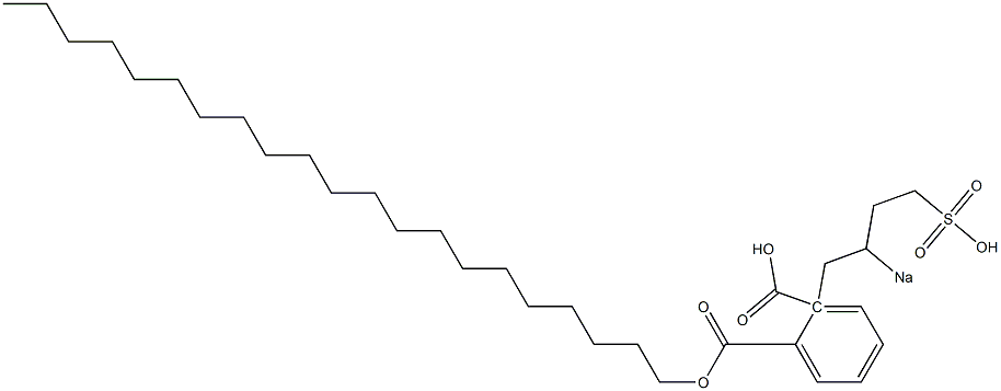 Phthalic acid 1-henicosyl 2-(2-sodiosulfobutyl) ester Struktur