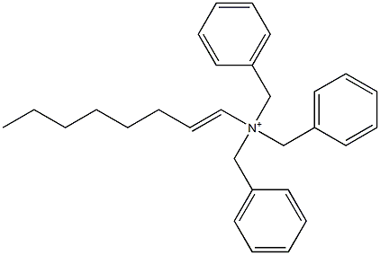 (1-Octenyl)tribenzylaminium Struktur