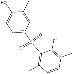 2,4'-Dihydroxy-3,3',6-trimethyl[sulfonylbisbenzene] Struktur