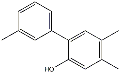 4,5-Dimethyl-2-(3-methylphenyl)phenol Struktur