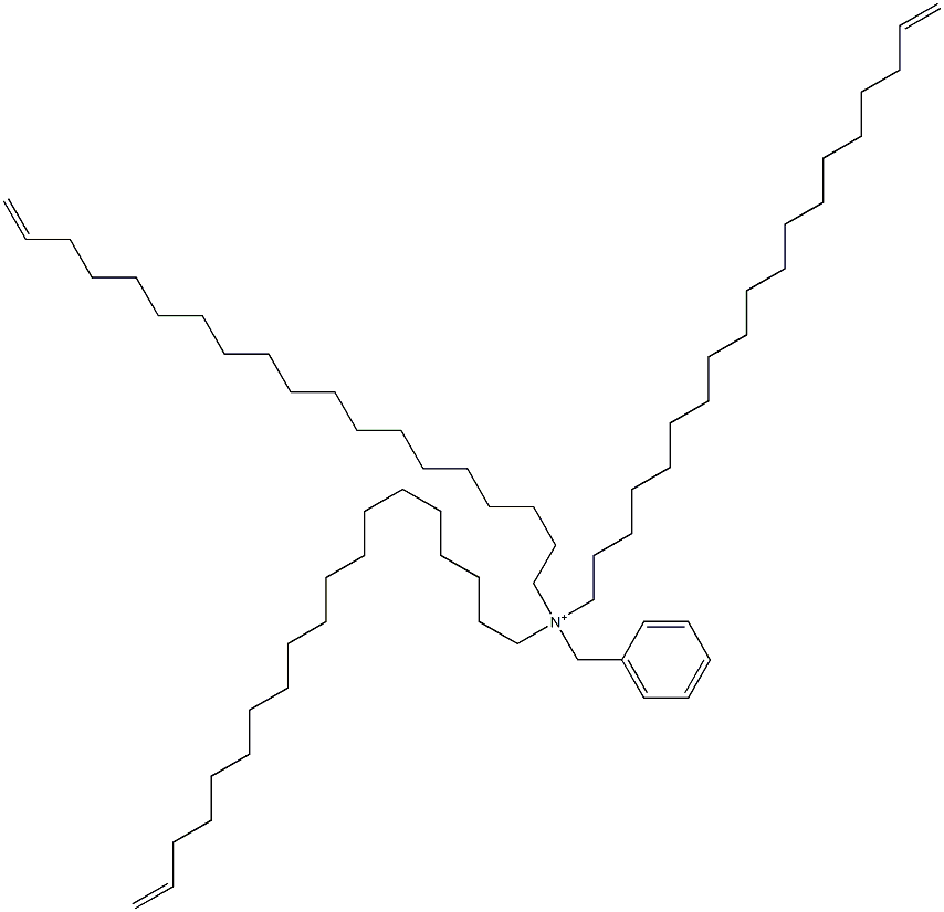 Tri(18-nonadecenyl)benzylaminium Struktur