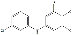 3,4,5-Trichlorophenyl 3-chlorophenylamine Struktur