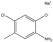 Sodium 2-amino-5-chloro-4-methylphenolate Struktur