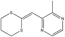 2-((3-Methylpyrazin-2-yl)methylene)-1,3-dithiane Struktur