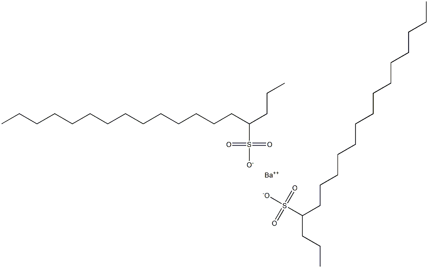 Bis(octadecane-4-sulfonic acid)barium salt Struktur