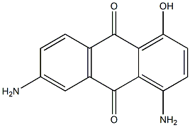 1-Hydroxy-4,6-diaminoanthraquinone Struktur