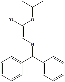 2-[(Diphenylmethylene)amino]-1-[(1-methylethyl)oxy]ethene-1-olate Struktur