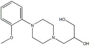 3-[4-(2-Methoxyphenyl)-1-piperazinyl]-1,2-propanediol Struktur