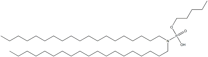 N,N-Dinonadecylamidophosphoric acid hydrogen pentyl ester Struktur