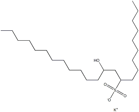 12-Hydroxytetracosane-10-sulfonic acid potassium salt Struktur