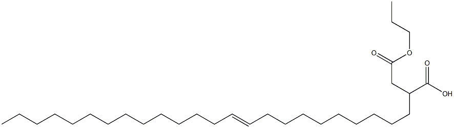 2-(10-Tetracosenyl)succinic acid 1-hydrogen 4-propyl ester Struktur