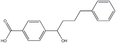 4-[1-Hydroxy-4-phenylbutyl]benzoic acid Struktur