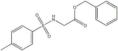 2-[(4-Methylphenyl)sulfonylamino]acetic acid benzyl ester Struktur