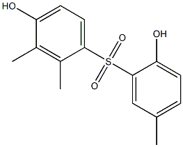 2',4-Dihydroxy-2,3,5'-trimethyl[sulfonylbisbenzene] Struktur