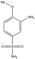 3-Amino-4-sodiooxybenzenesulfonamide Struktur