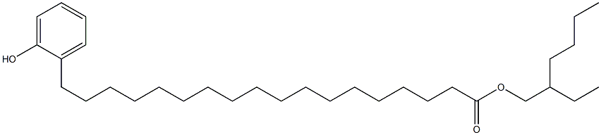 18-(2-Hydroxyphenyl)stearic acid 2-ethylhexyl ester Struktur