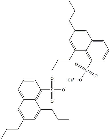 Bis(6,8-dipropyl-1-naphthalenesulfonic acid)calcium salt Struktur