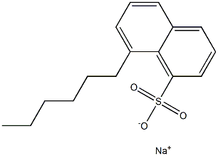 8-Hexyl-1-naphthalenesulfonic acid sodium salt Struktur