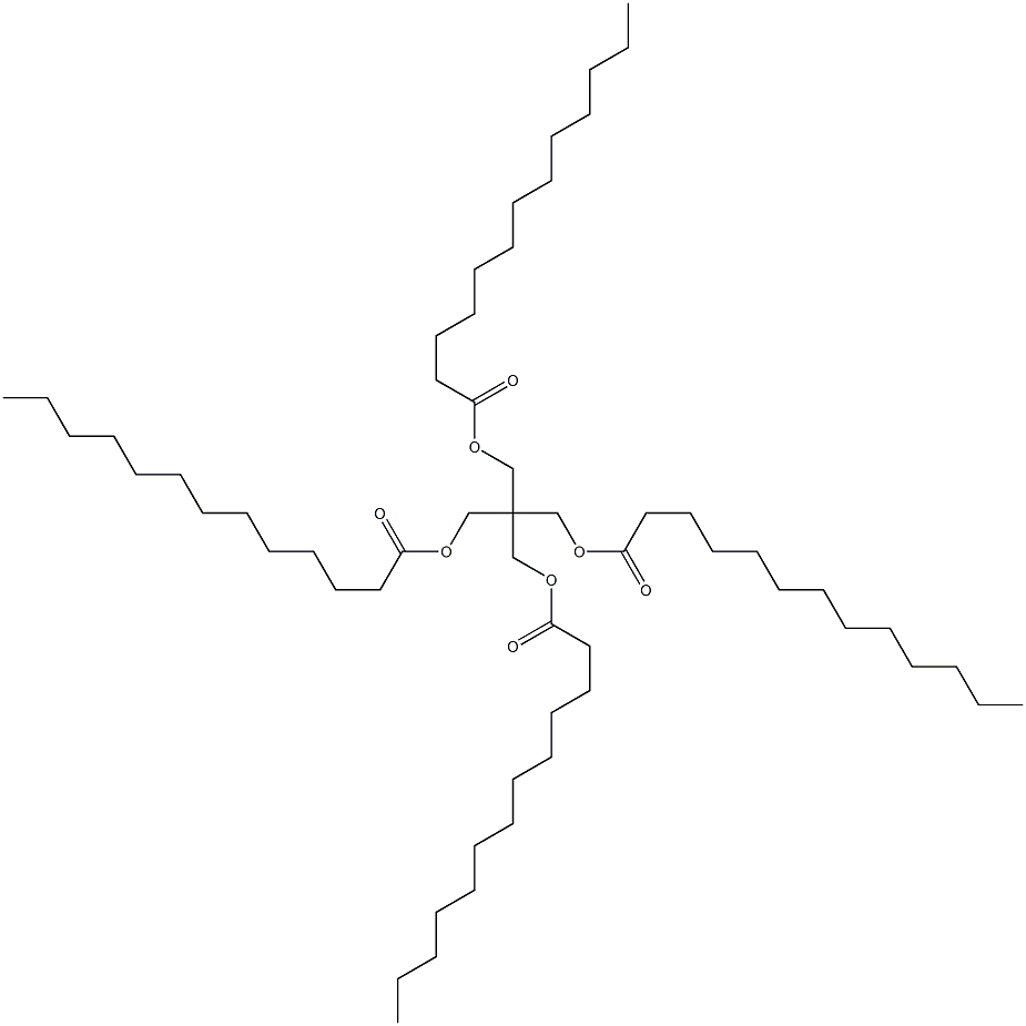 2,2-Bis[(tridecanoyloxy)methyl]-1,3-propanediol ditridecanoate Struktur