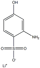 2-Amino-4-hydroxybenzenesulfonic acid lithium salt Struktur