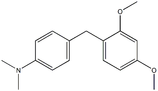 N,N-Dimethyl-4-(2,4-dimethoxybenzyl)aniline Struktur